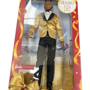 2025 Holiday Barbie Ken Black Hair JHT09